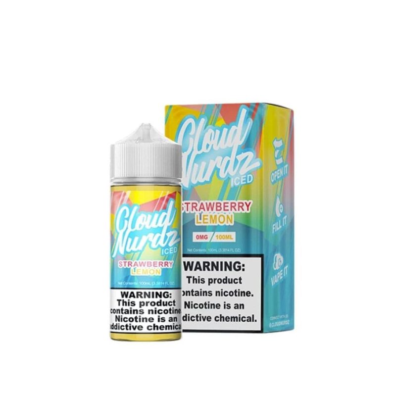 Cloud Nurdz Iced Strawberry Lemon 100ml E Juice 64434