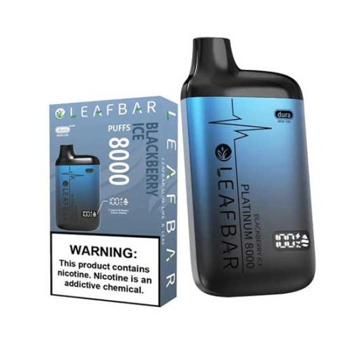 LEAF BAR PLATINUM 8000 Blackberry Ice Disposable Vape Device 2543ac58 2fb9 4d42 89d1 f267519c0ccb