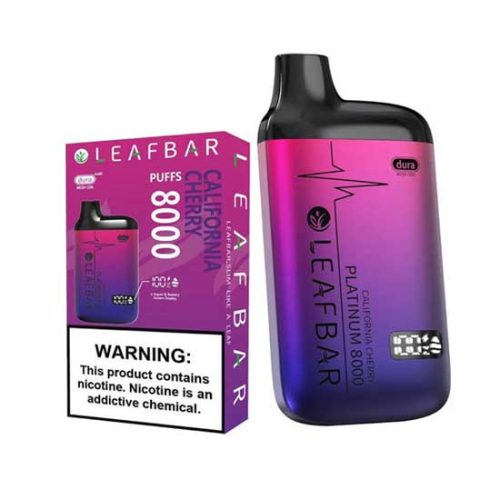 LEAF BAR PLATINUM 8000 California Cherry Disposable Vape Device 3c76c551 d23d 494b 9686 8c2dc289f7a4