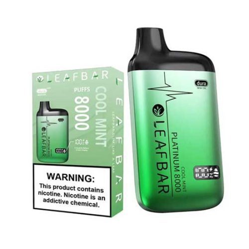 LEAF BAR PLATINUM 8000 Cool Mint Disposable Vape Device 02ff2ae4 4865 4d97 89b9 c880b6685ffe