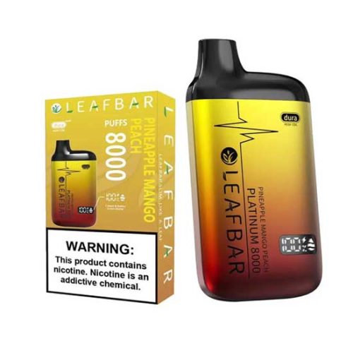 LEAF BAR PLATINUM 8000 Pineapple Mango Peach Disposable Vape Device 10eae175 0fcc 42eb be64 7c9a4b5624b7