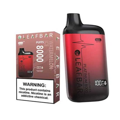 LEAF BAR PLATINUM 8000 Watermelon Ice Disposable Vape Device 2fd56609 25e1 47e6 8699 4af454b11107