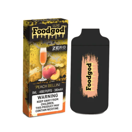 Vape City USA Foodgod Zero Luxe Peach Bellini Disposable Vape Device 349986e1 2af3 4d91 9e64 5af5aed5b522