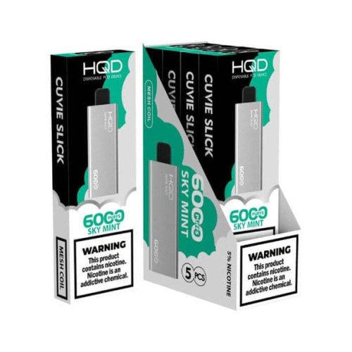 Vape City USA HQD Cuvie Slick Sky Mint Disposable Vape Device b9e94413 efc1 4769 9b44 da8e3aa11687