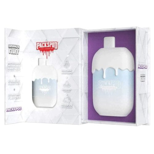 Vape City USA Packwoods Packspod 5000 Marshmallow Fluff Disposable Vape Device 7747287d 75d4 4af6 b576 23f49b669642