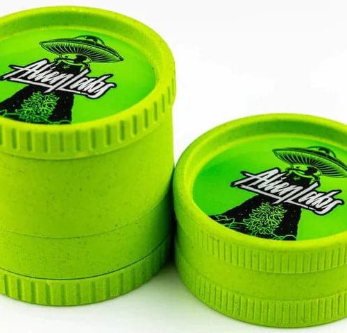 SANTA CRUZ SHREDDER X ALIEN LABS MEDIUM 4-PIECE HEMP GRINDER - Vape City USA