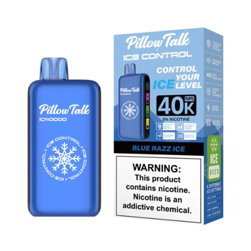 blue razz ice flavor pillow talk vape 40k