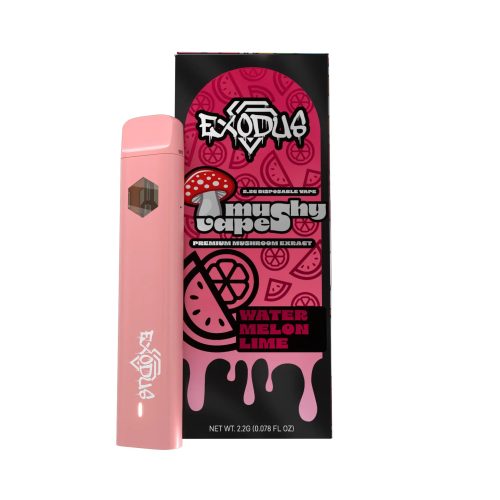 Exodus - Amanita Mushy Disposable 2.2G Watermelon Lime flavor, juicy and zesty.