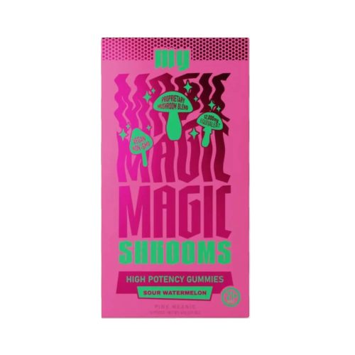 Exodus My Magic Mushy Gummies 12000mg Sour Watermelon flavor, refreshing and tangy.