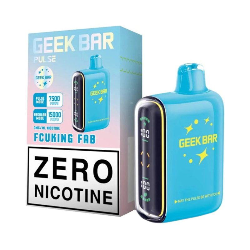 geek bar pulse vape zero nicotine fucking fab flavor