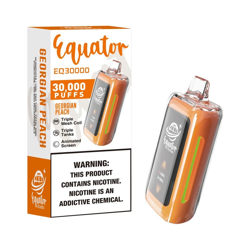 georgian peach flavored equator eq30000 vape 1f4e68ce 58fe 4079 ae04 1455692fb757