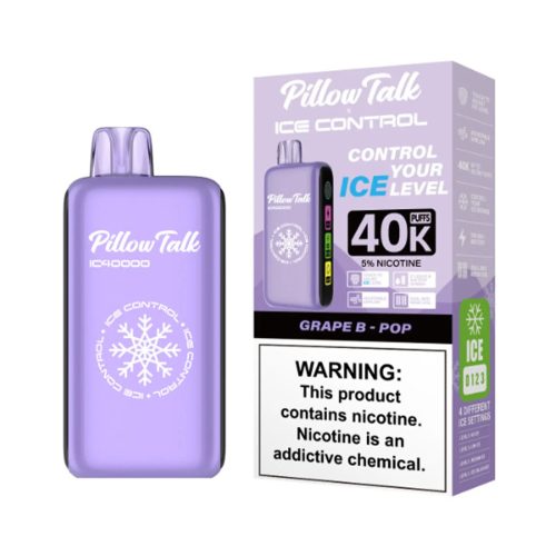 grape b pop flavor pillow talk vape 40k