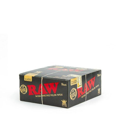 raw smoking accessories default title raw classic black king size slim rolling papers pack 29485938868275