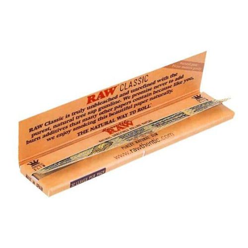 raw smoking accessories default title raw classic king size slim rolling papers 50ct box 29485978484787