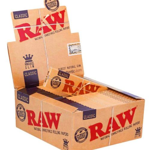 raw smoking accessories default title raw classic king size slim rolling papers pack 29485951647795