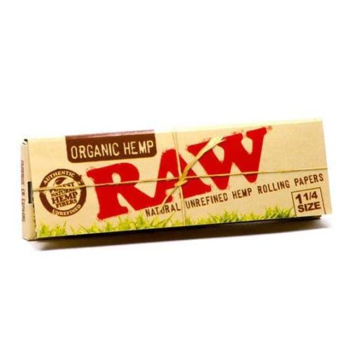 raw smoking accessories default title raw organic hemp 1 1 4 rolling papers 24ct box 29485980614707