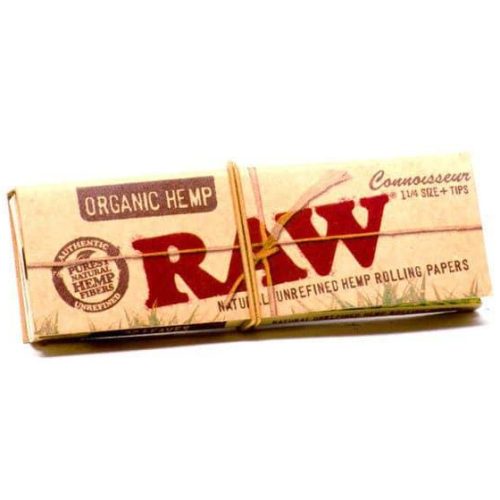 raw smoking accessories default title raw organic hemp connoisseur 1 1 4 tips 24ct box 29485987889203