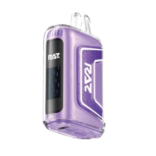 RAZ TN9000 Violet flavor, a floral and vibrant vaping experience. Discover RAZ TN9000 near you.