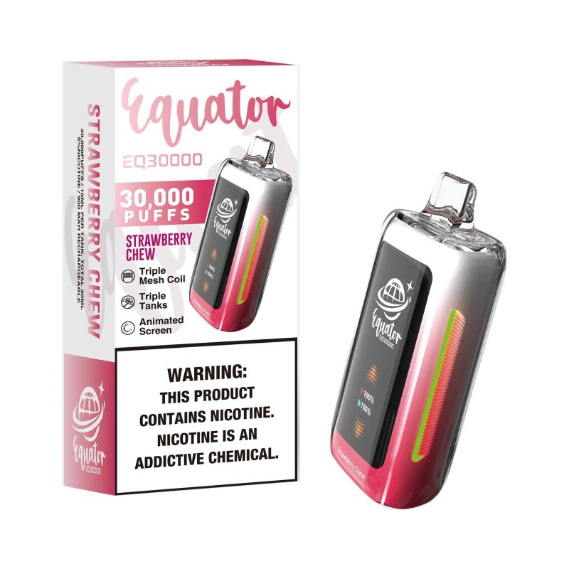 strawberry chew flavored equator eq30000 vape 0b277c67 9631 478f 87e2 5df5a7d98d05