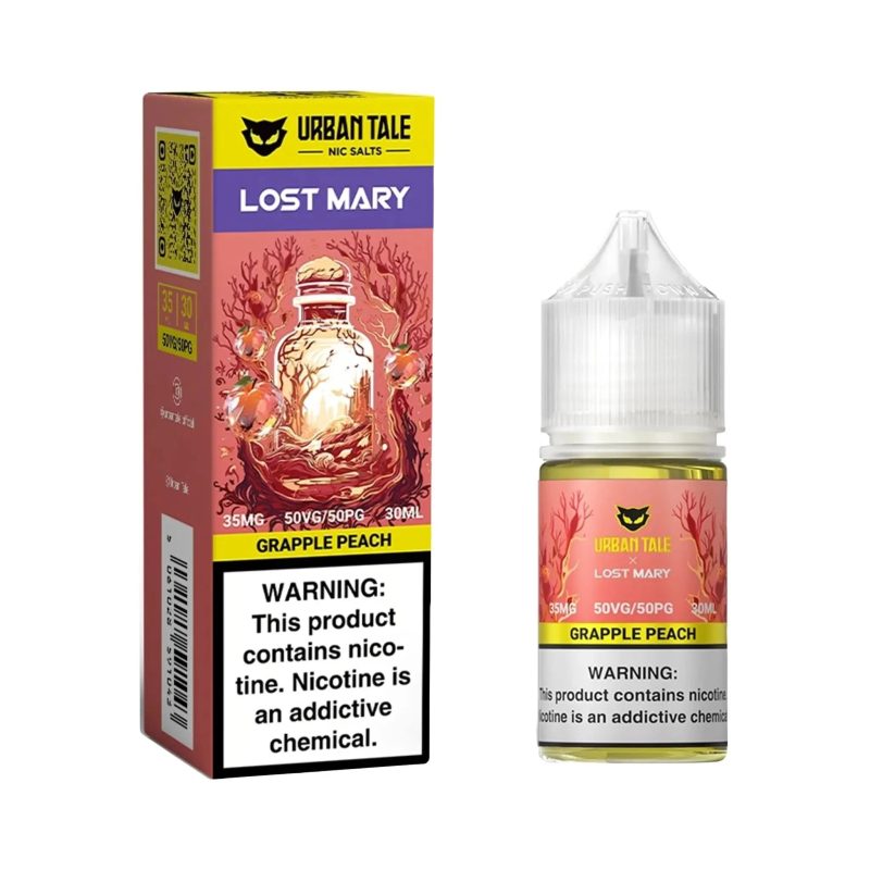 urban tale lost mary eliquid grapple peach 30ml