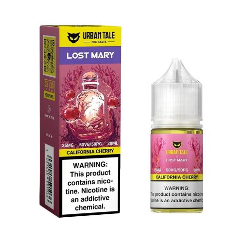 urban tale lost mary salt nic eliquid california cherry 30ml