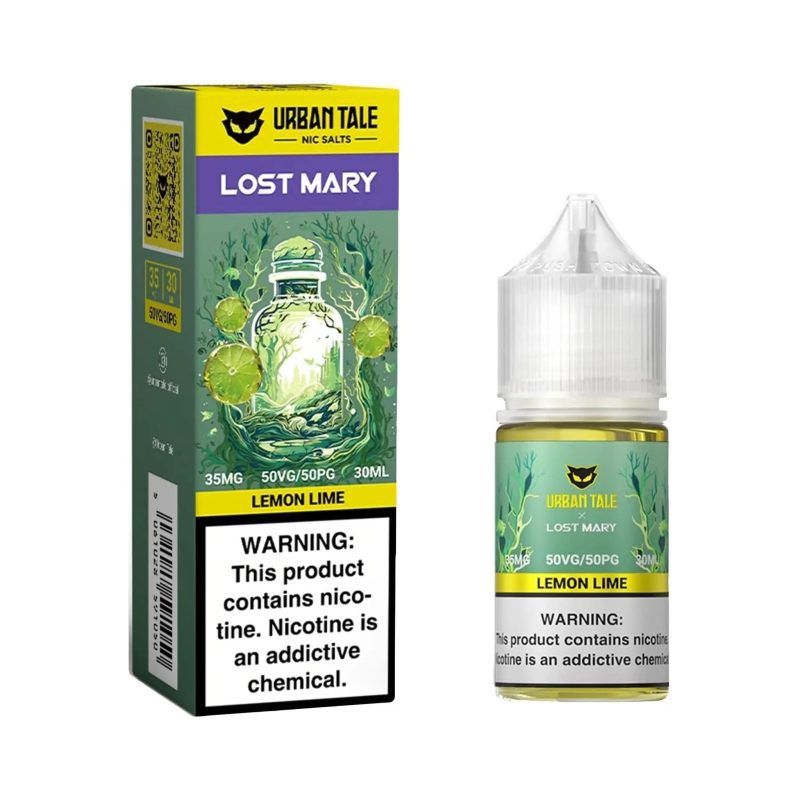 urban tale lost mary salt nic eliquid lemon lime 30ml