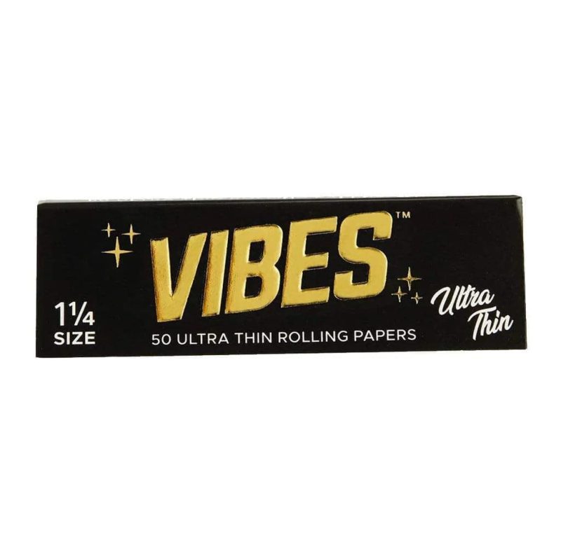 vibes smoking accessories default title vibes 1 1 4 ultra thin rolling papers 50ct box 29486040023091