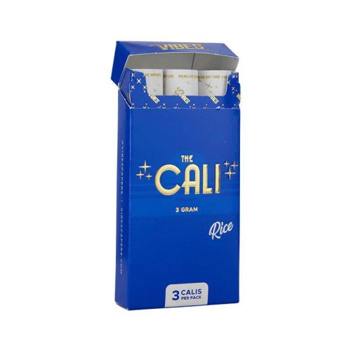 vibes smoking accessories default title vibes cali rice pre rolled 3 gram cone 3 pack 8ct box 29486089011251