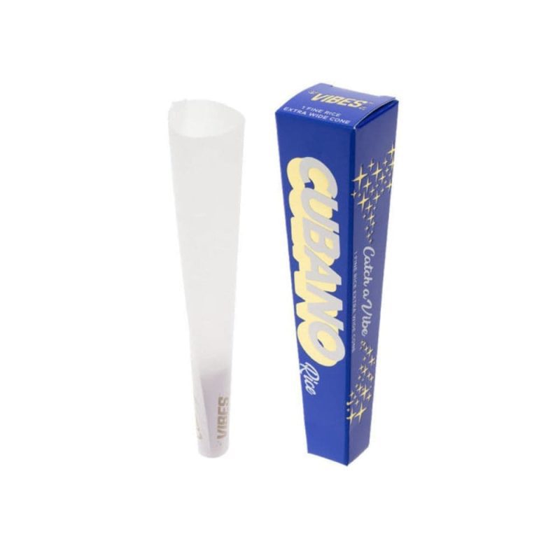 vibes smoking accessories default title vibes cubano rice pre rolled cone 24ct box 29486100545587