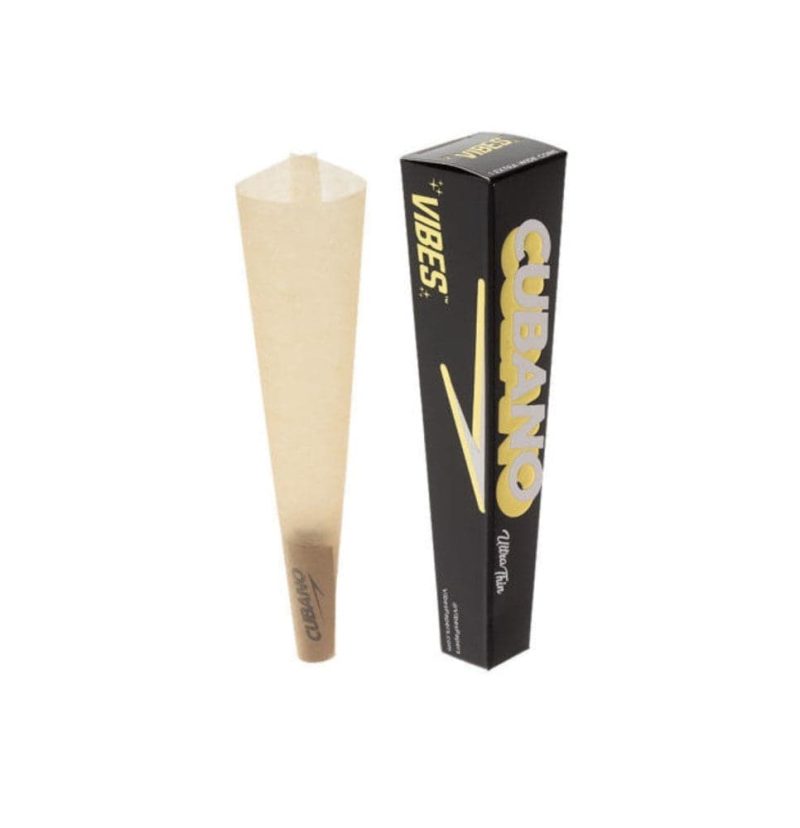 vibes smoking accessories default title vibes cubano ultra thin pre rolled cone 24ct box 29486102151219