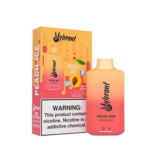 vybrant prime 8000 disposable vapes peach ice 3366a2de 99fd 4e99 8661 cbd020ac3477